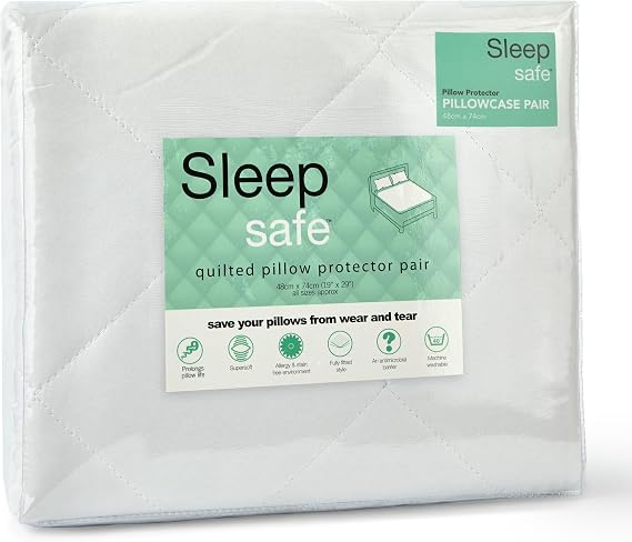 Emma Barclay Waterproof Quilted Mattress Protector - Microfibre - Pillowcase (Pair)