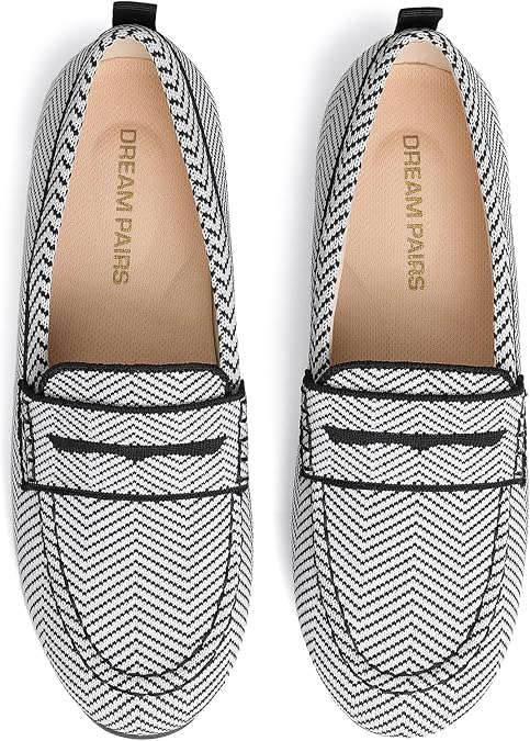 DREAM PAIRS Women Comfortable Business Knit Loafers