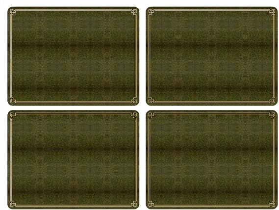 Pimpernel Shagreen Leather Placemats Set of 4