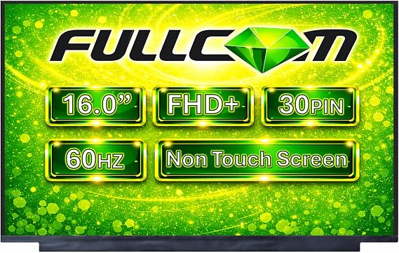 New LCD Replacement Screen (Non Touch) 16.0 Inch IPS (No Brackets) MNG007QS4-2 WUXGA 1920x1200 30 Pin Matte for Lenovo PN SD11M52518 FRU 5D11M52520 for Laptop/Display/Screen/LCD Application