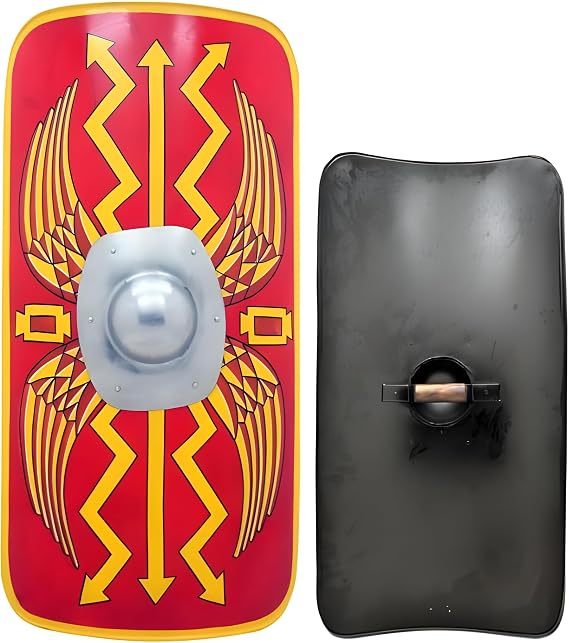 Medieval Warrior Functional Medieval Roman Armour Legion Scutum Shield 18G Steel Jumbo SCA LARP