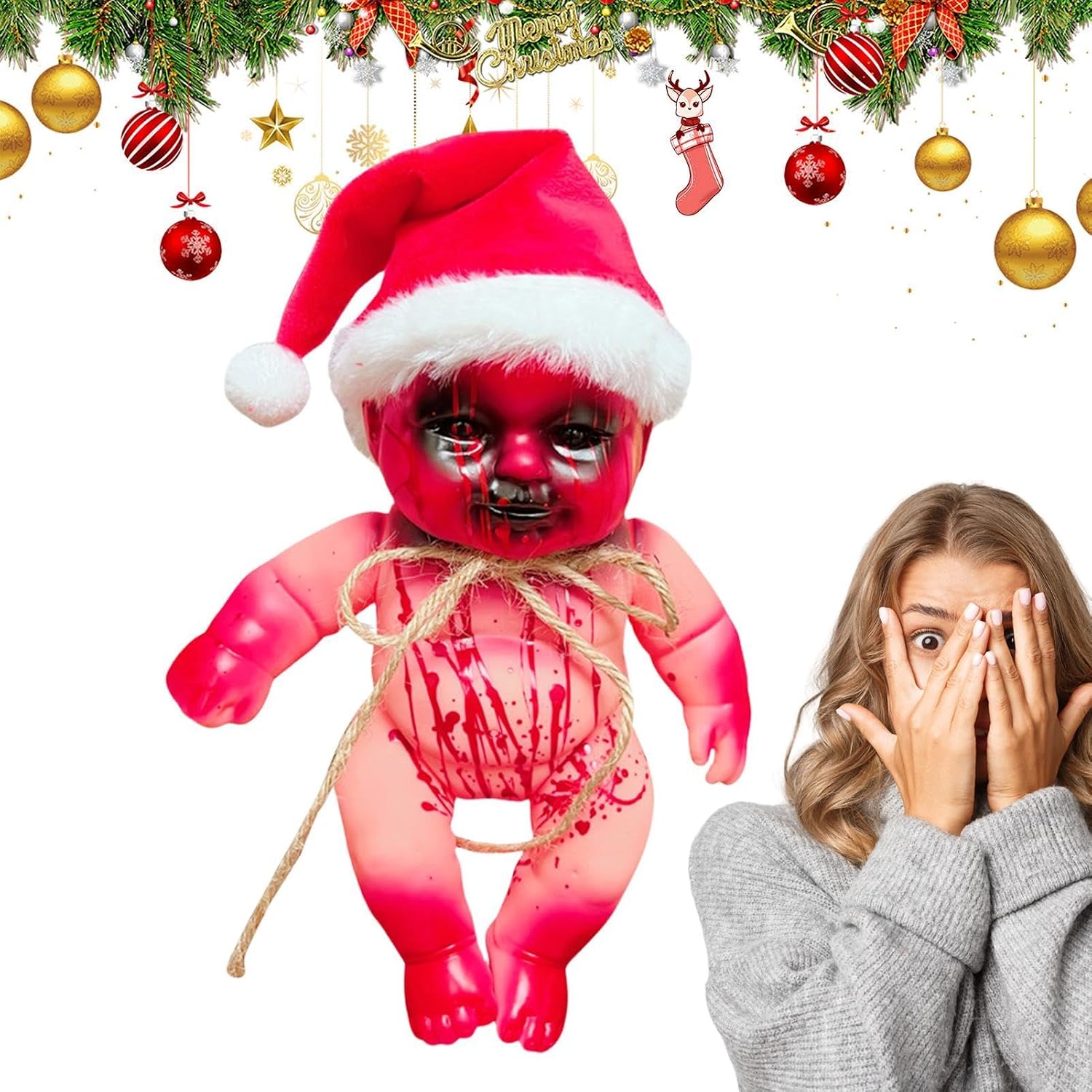 Tyxux Zombie Baby Props, Zombie Baby - Zombie Baby Scary Zombie Baby Halloween Props | Spooky Haunted House Decor Ornament Props, Gothic Halloween Home Decoration, Halloween Decoration