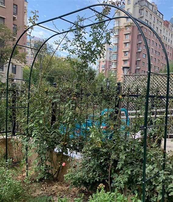Heavy Duty Large Garden Arches Metal Strong Tubular Plant Cage For Climbing Plants Roses Vines, Garden Arch Trellis Arched Width 120cm/140cm/180cm/190cm/200cm/230cm/240cm/280cm/300cm/350cm