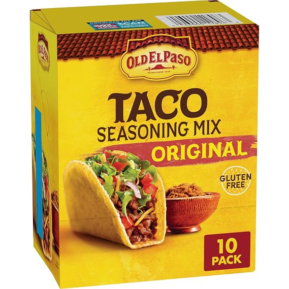 Old El Paso Original Taco Seasoning Mix, Gluten Free, 10 Pack, 10 oz | Great for Fajitas, Taco Soup & Casseroles, America'S #1 Taco Seasoning
