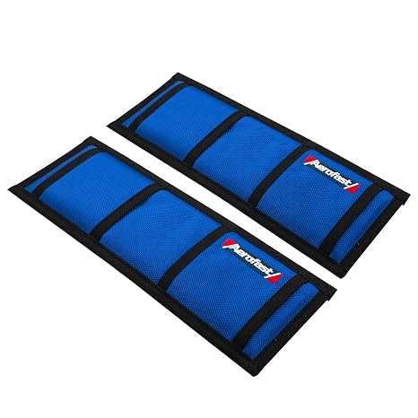 Protection Padded Sleeve Straps for Tie Downs by Loadfast. Ratchet Sleeve to Prevent Damage to Your Boat, Jetski, or Waverunner, 4 x 12 Inches. Pack of 2 - Blue