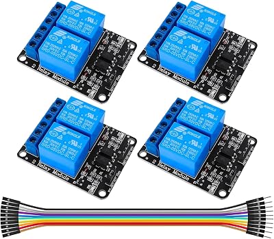 Relay Module 2 Channel DC 5V, Relay Board with Optocoupler Low Level Trigger for Arduino Raspberry Pi MEGA2560