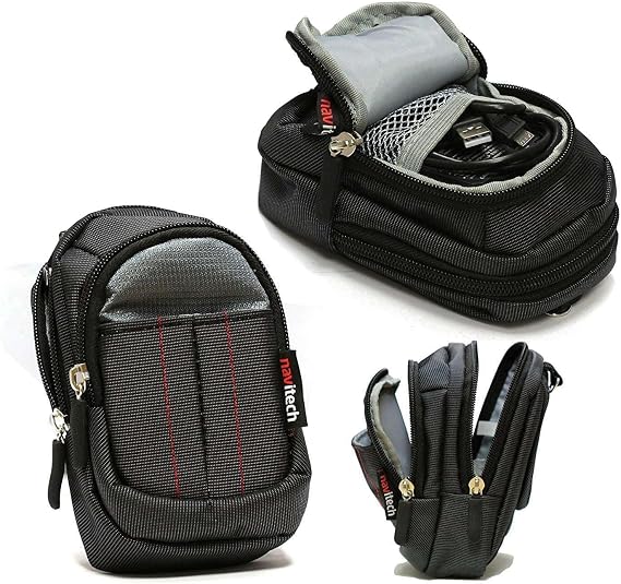 Navitech Black Compact Camera Case Compatible with Canon PowerShot SX500 is 16.0 MP Digital Camera