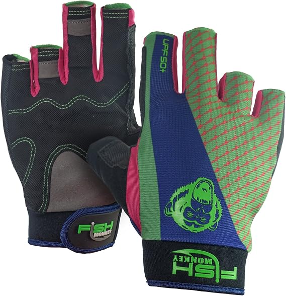 Fish Monkey Gloves The Crusher Gloves, X-Large, Neon Scale