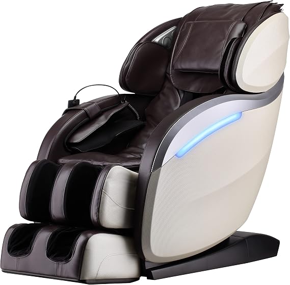 BestMassage Full Body Massage Chair Zero Gravity Shiatsu Chair Recliner with Six Programs and Heat Massage Chair,Brown