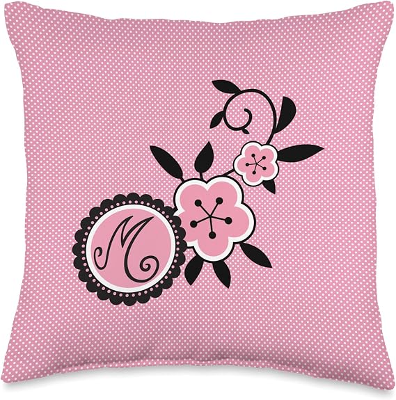 Miraculous Ladybug Marinette Dupain-Cheng flowers Throw Pillow