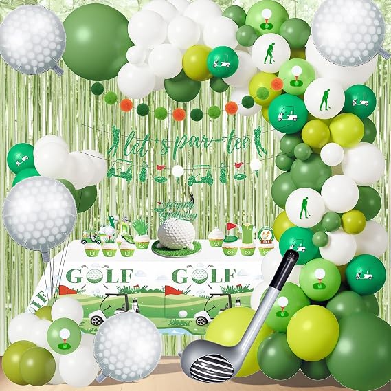 123Pcs Golf Party Decorations Birthday Retirement Supplies Set