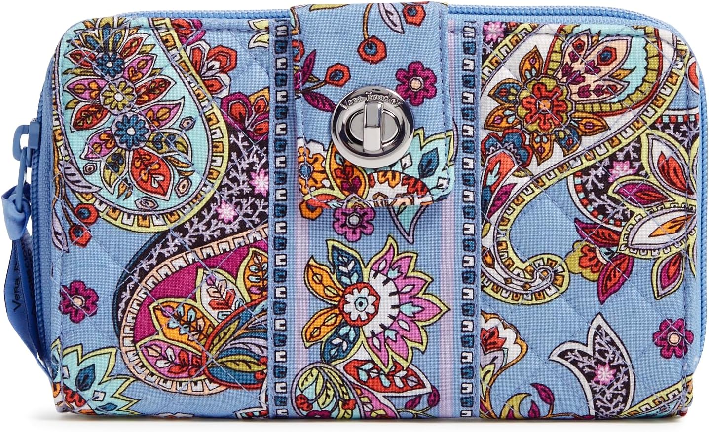 Vera Bradley Wallet Iconic Rfid Turnlock Wallet, Signature Cotton