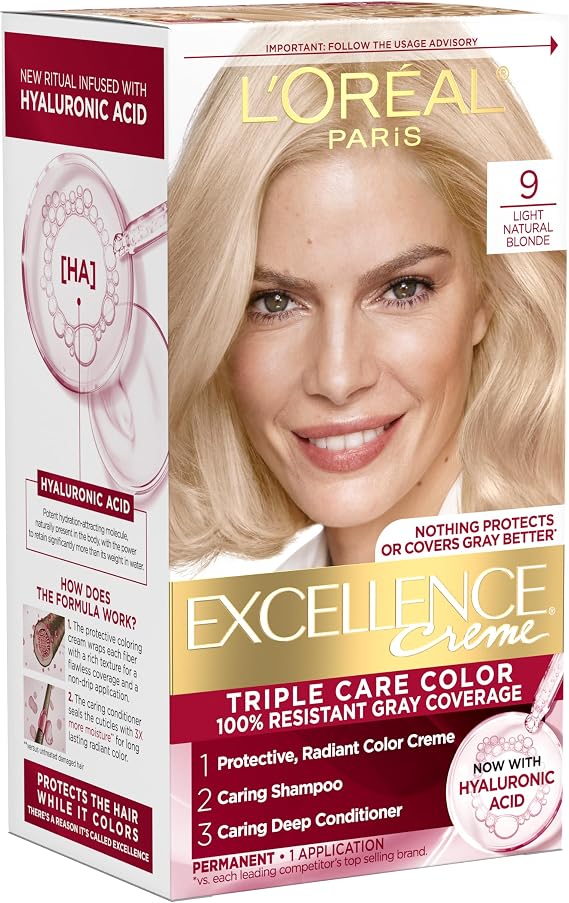 L'Oreal Excellence Creme Haircolor Light Natural Blonde