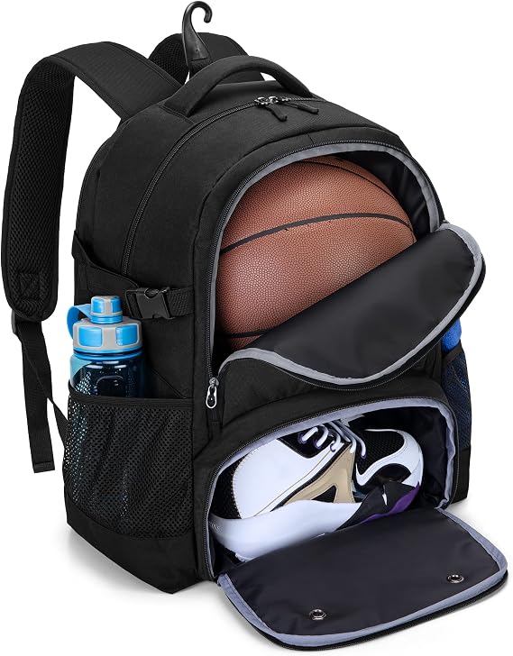 DSLEAF Basketball Backpack Junior Basketball School Club Basketball Backpack Ball Storage Soccer Backpack Student/Adult