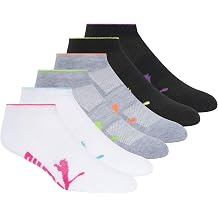 PUMA Women's 6 Pack Low Cut Socks