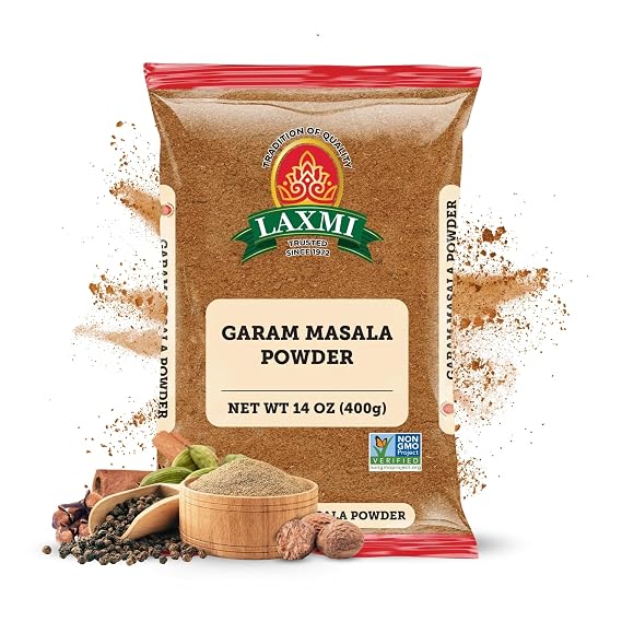 LAXMI Garam Masala Powder, Salt-Free Indian Spices Blend, 14 oz Pouch