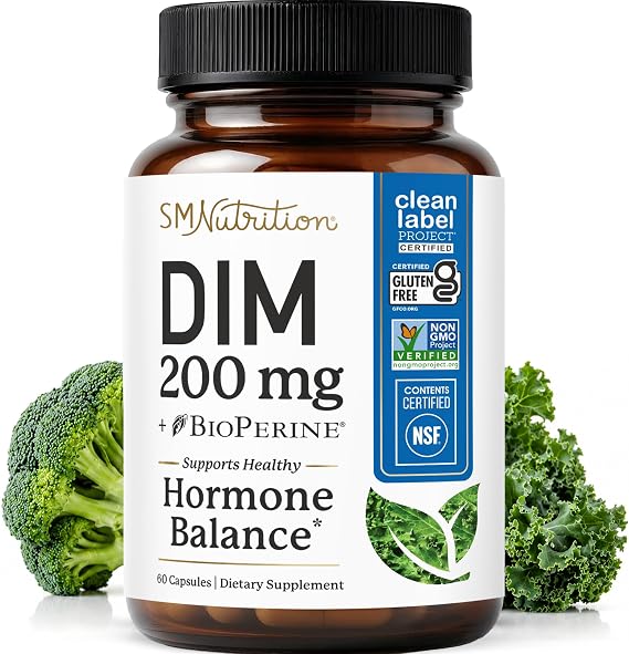 DIM Supplement 200 mg, Estrogen Balance for Women & Men, Doctor-Formulated