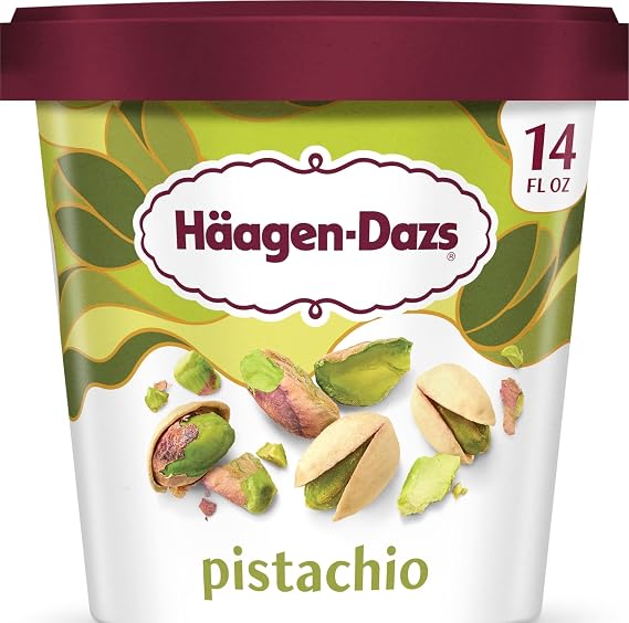 Haagen-Dazs, Pistachio Ice Cream, 14 oz (Frozen)
