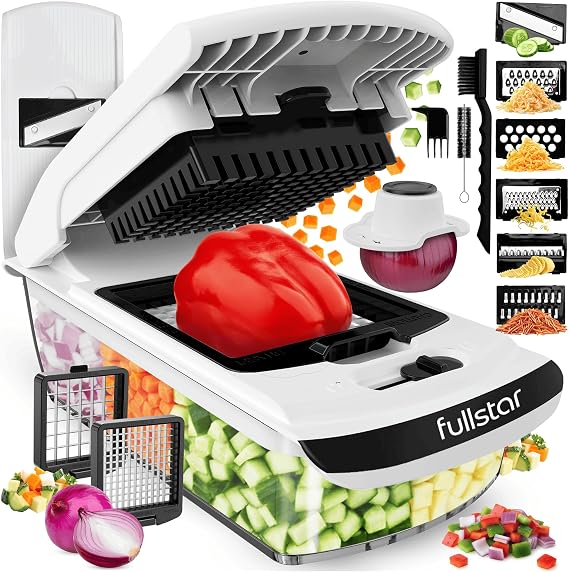 Fullstar Pro Original - Vegetable Chopper & Mandoline Slicer - 8 Blades
