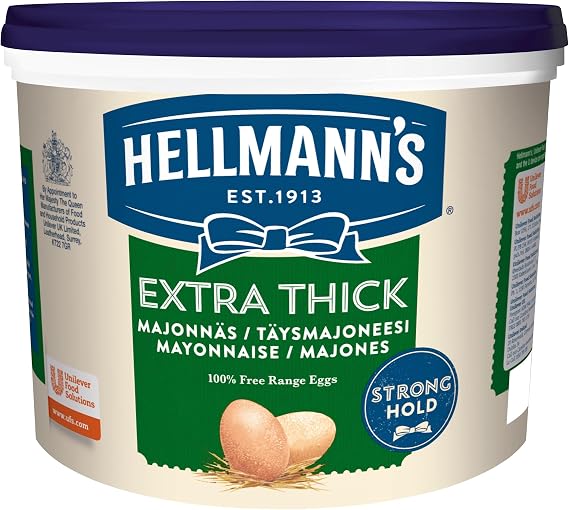 Hellmann's Extra Thick Mayonnaise, 5Kg