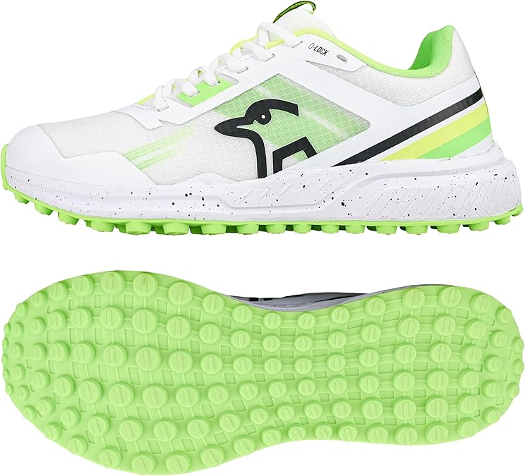 Kookaburra KC 2.0 Rubber Sole Cricket Shoe - Yellow/Green