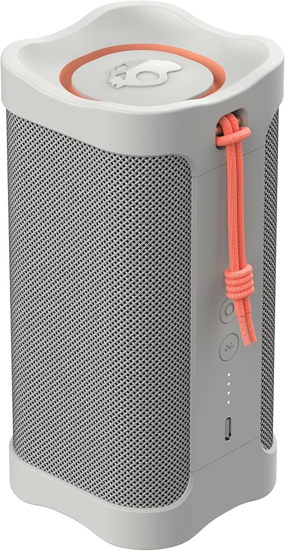 Lifeworks Skullcandy Terrain Wireless Bluetooth Speaker - IPX7 Waterproof Portable Speaker with Dual Custom Passive Radiators, 14 Hour Battery, Nylon Wrist Wrap, True Wireless Stereo