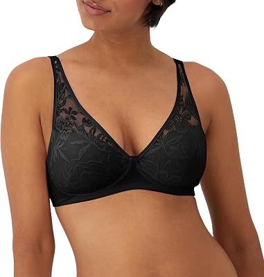 Bali Womens Breathe Wireless Bra, Cotton Modal T-Shirt Bras for Women, Full Coverage, Breathable, Convertible Straps