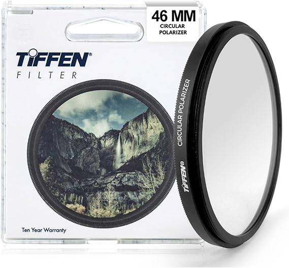 Tiffen 46mm CPL Circular Polarizing Filter Reduce Glare & Reflections