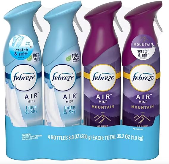 Febreze Air Freshener, Linen & Sky + Mountain (4 ct.)