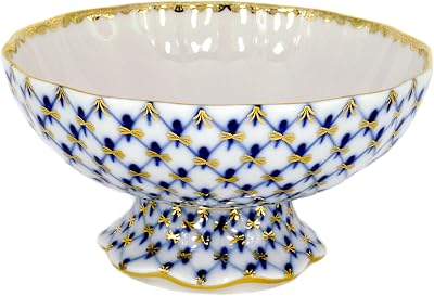 ImperialLomonosov Porcelain Candy Dish Cobalt Net