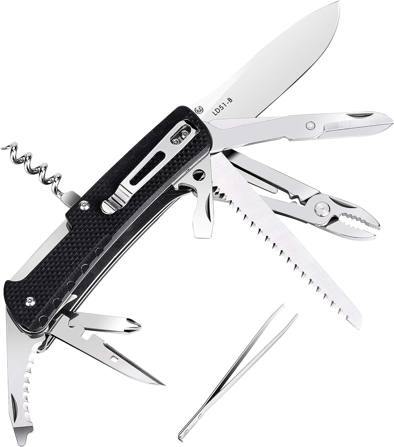 RUIKE Multifunctional Knive, Black, G10 LD51-B