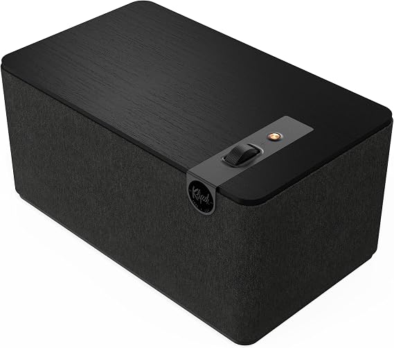 Klipsch The Three Plus Premium Bluetooth Speaker System, Turntable Ready with Phono/RCA Inputs, Bluetooth 5.3 with Up to 40 ft. of Distance, Matte Black