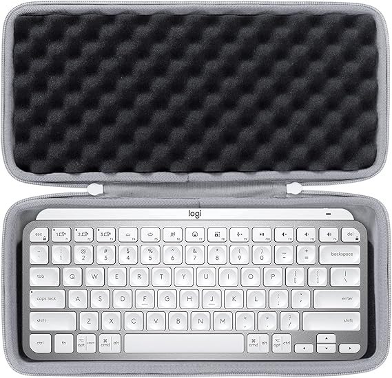 co2CREA Hard Case for MX Keys Mini Keyboard, Pale Grey