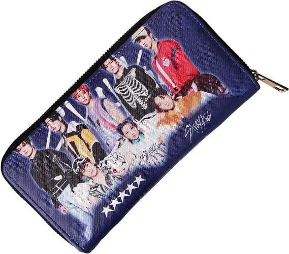 Kpop Stray Kids Merchandise Leather Long Wallets for Fans Gifts