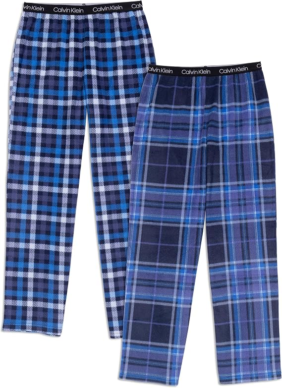 Calvin Klein Kids Boys' Super Soft Brushed Micro Pajama Pant 3-Pack