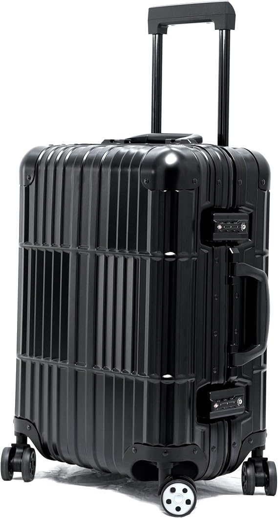 Cloud 9 - All Aluminum Luxury Hard Case 20" 24" & 28" with 360 Degree 4 Wheel Spinner TSA