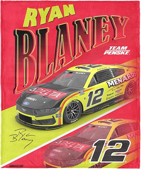 Northwest NASCAR Silk Touch Throw Blanket, Ultra Soft Plush Polyester, Lightweight Warm Decorative Fan Gift, 46 x 60 in