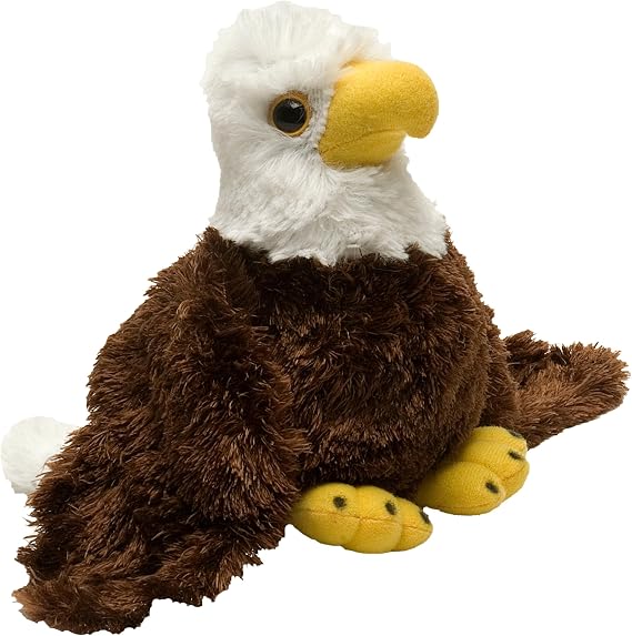 Wild Republic Hugems Mini Bald Eagle Stuffed Animal - 7"