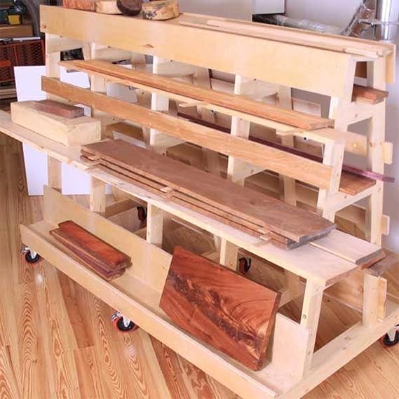 Project Paper Plan to Build Lumber & Sheet Goods Storage Rack - Material Not Included