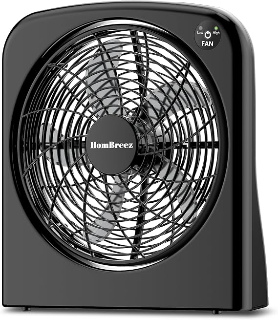 9" Desk Fan, Battery & USB-C Powered, 2 Cooling Speeds Table Fan With 90 Adjustable Tilt, 388ft3/Min Powerful Airflow, Portable Desktop Fan for Home, Office, Kitchen, Travel, Black