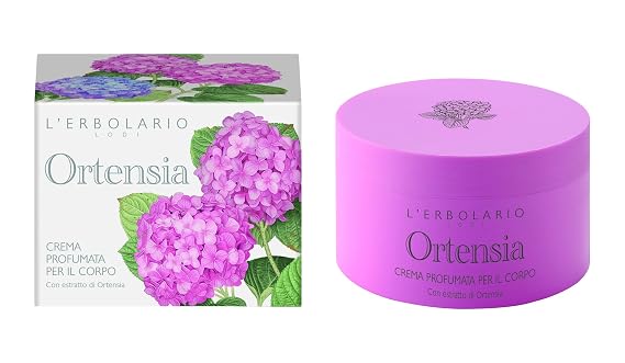 LErbolario Hydrangea Perfumed Body Cream - Natural Moisturizer for Dry Skin - With Hydrangea Root and Vitamin E - Locks In Lasting Moisture - 6.7 oz