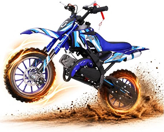 50cc Dirt Bike for Kids 5-13, 2-Stroke Gas Mini Kids Dirt Bike