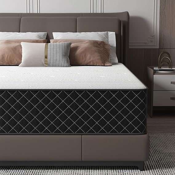 Full Mattress, 12 Inch Full Size Mattress in a Box, 7-Zone Memory Foam & Pocket Spring, Hybrid Mattresses for Pressure Relief & Motion Isolation, CertiPUR-US Certified, 75" x 54"