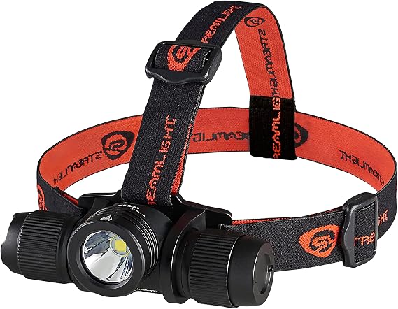 Streamlight 89001 ProTac 2.0 2,000-Lumen Headlamp, Black | 2,000 lumens, 241-meter beam, hands-free lighting, elastic and rubber head straps, IP64 dust-tight and water-resistant