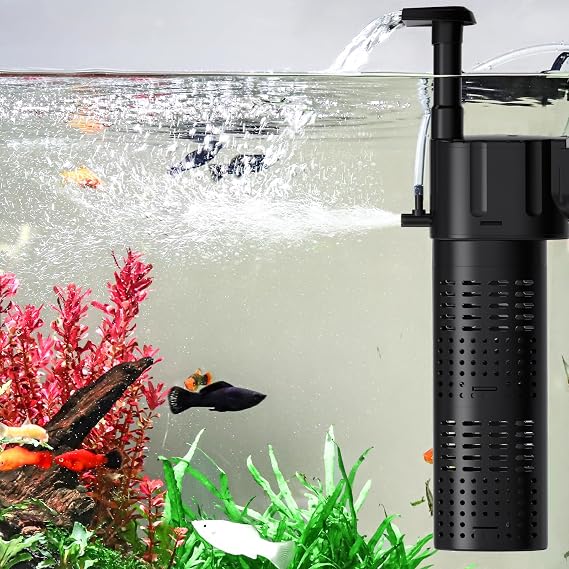 hygger Quiet 5-in-1 Aquarium Filter for Small Fish Tank