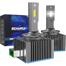 D3S LED Headlight Bulbs, 110W 36000LM, 500% Brightness Upgrade with Copper Tube Cooling, Plug and Play D1S HID Xenon Replacement Bulbs, 2 Pack