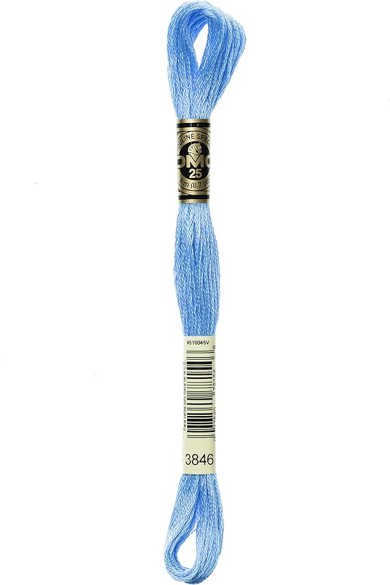 DMC 117-823 6 Strand Embroidery Cotton Floss, Dark Navy Blue, 8.7-Yard