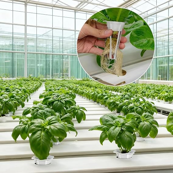100 Pcs Hydroponics Growing System Kit, Seed Pods Kit for Hydroponics Garden, Grow Baskets Pot Plant for Sponges Basket for Hydroponic Accessories Garden Indoor