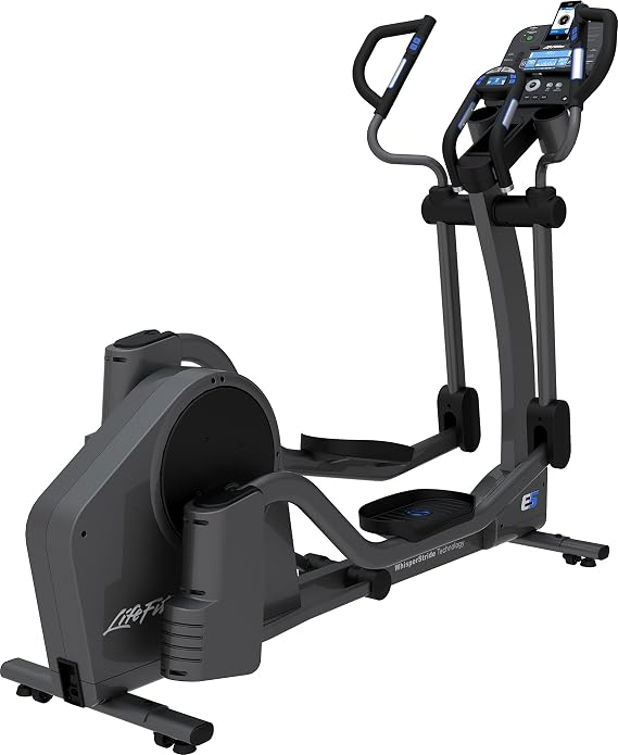 Life Fitness E5 Track and Cross-Trainer, Titanium