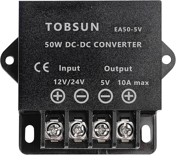 DC 12V 24V to 5V 10A 50W Power Converter Step Down Reducer 12V Regulator | 12V to 5V Converter Buck DC Voltage Power Supplies Transformer Module